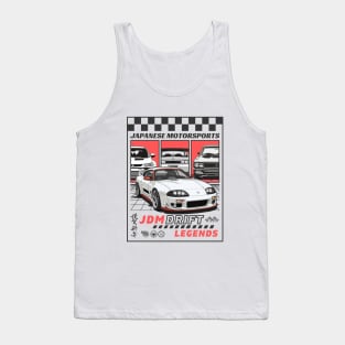 Retro Comic Japanese Racing Supra JDM Tank Top